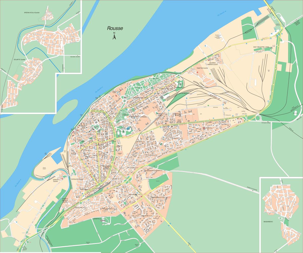 rousse 불가리아 지도