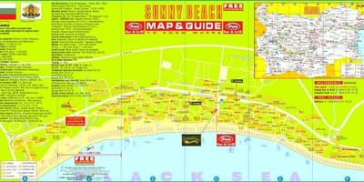 의 관광지도 sunny beach 불가리아