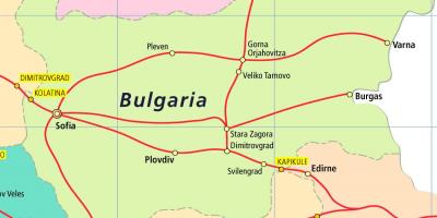 불가리아 train 지도